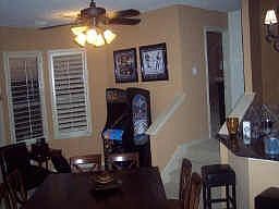 Upstairs Game Room with wet bar