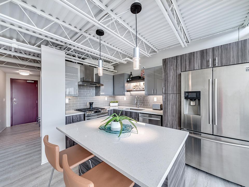 Fully equipped kitchen with all new stainless steal Samsung appliances.