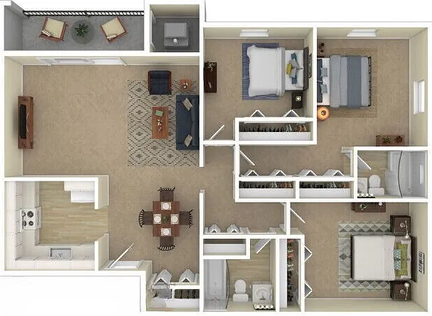 Chasemont Apartments - 3 Bed 1 Bathroom W-D - 1150 sqft Chasemont Apartments - 3 Bed 1 Bathroom W-D - 1150 sqft