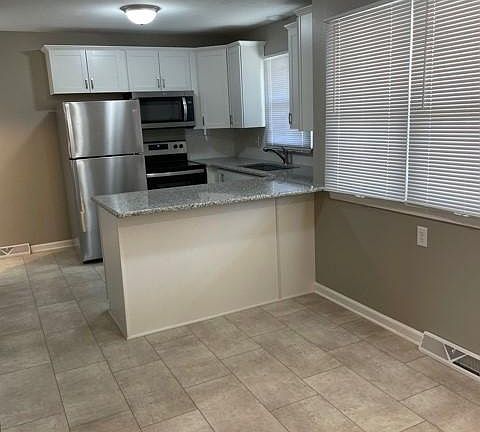 Brand new kitchen appliances and cabinets