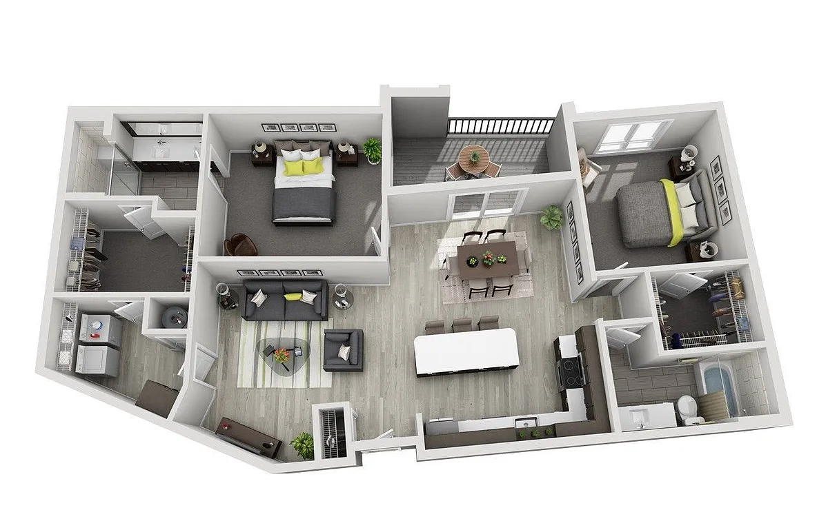 Floor plan D5 (2BR)