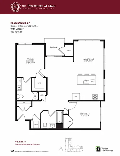 Floor plan $2.44/sq.ft. - B-07