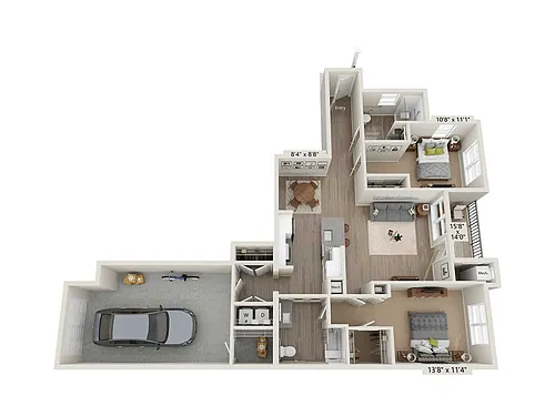Floor plan B1-ADA-1296