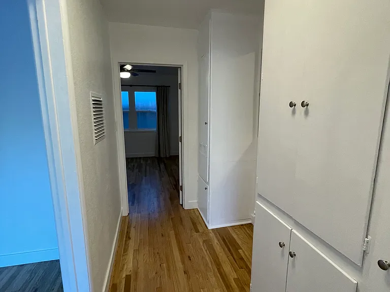 Hallway with tons of storage