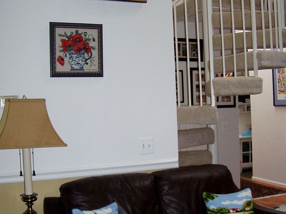 Living room looking toward kitchen