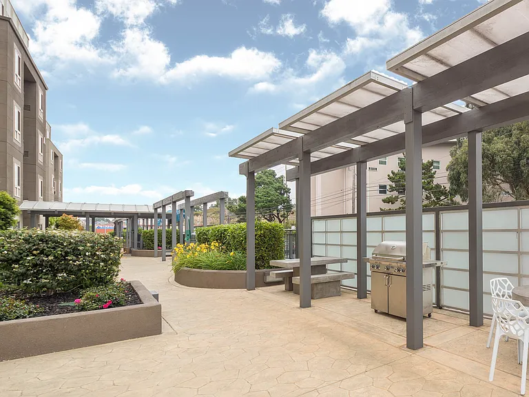 Chic Outdoor Patio with BBQ