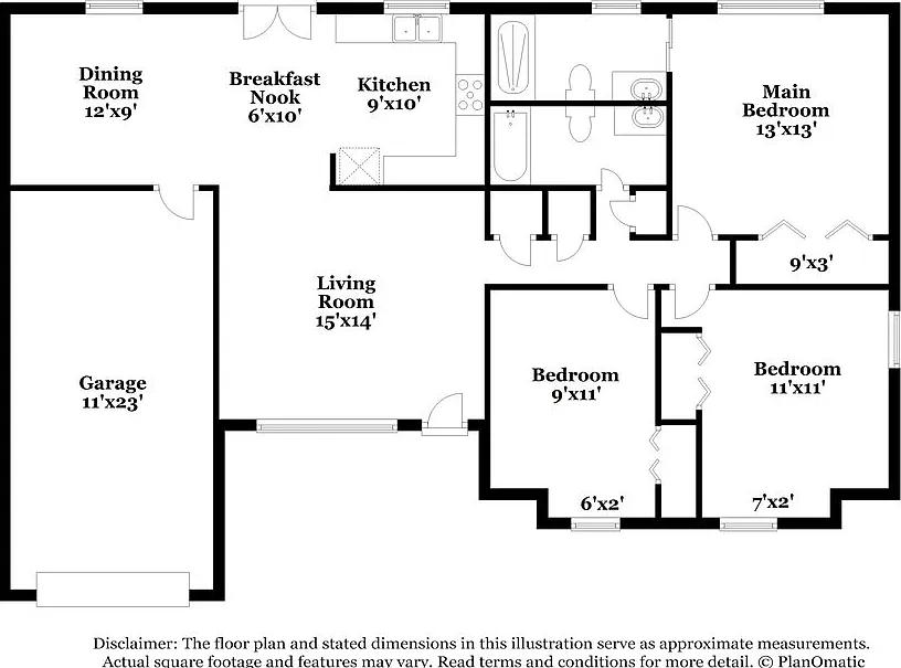 3 bed, 2.0 bath, 1279 sqft, $2,410 — Photo 2