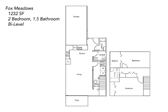 Floor plan Two Bedroom