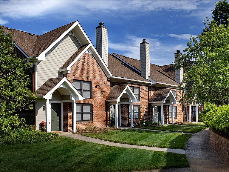 Townhome entrances and walkways