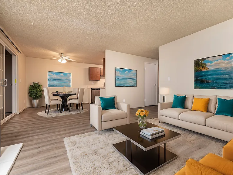 Elegant Open-Plan Living Room