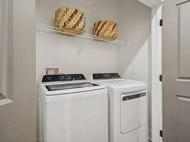 Laundry Room with Full-size Washer and Dryer