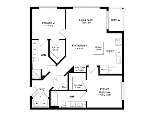 Floor plan 2B-1