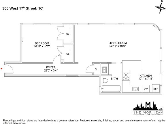 2nd image of 300 W 17th St APT 1C