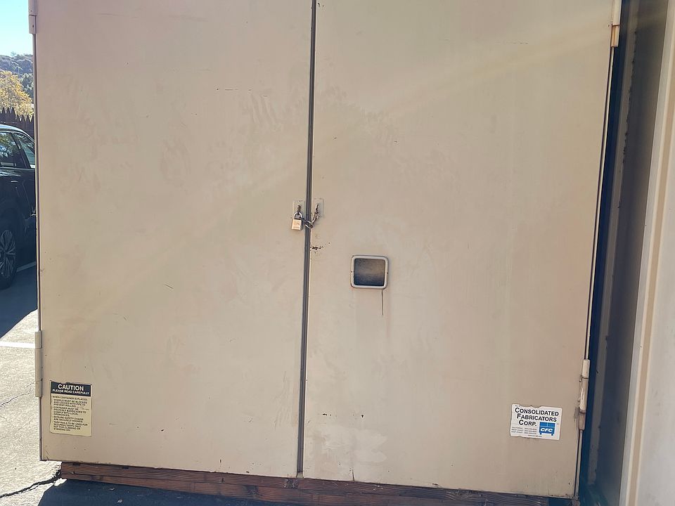 storage bin next to parking