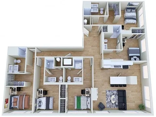 Floor plan 5X5
