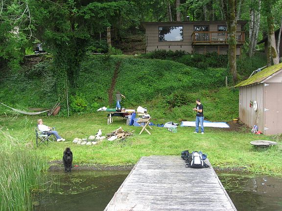 Home with water front