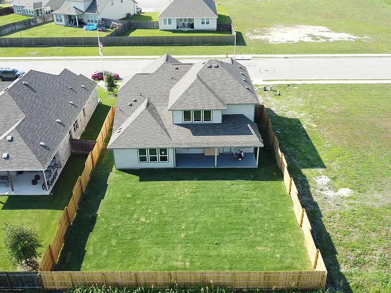Aerial backyard