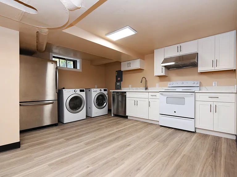 Unit B newer kitchen and laundry