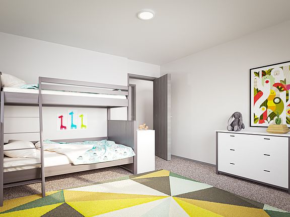 Rendering of a bedroom