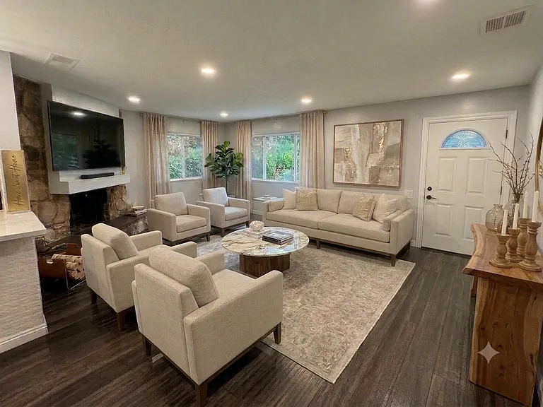 Living Room - Virtually Furnished