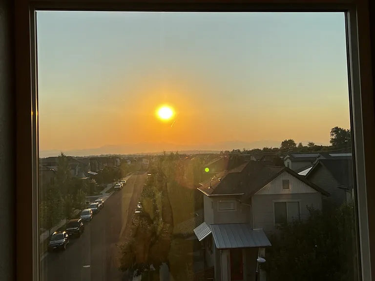 Unobstructed view from Master Bedroom