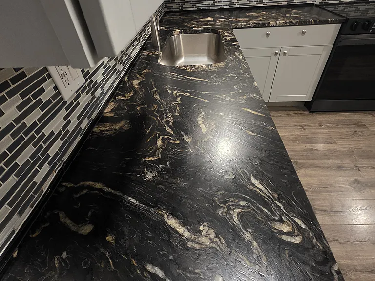 leathered black granite countertops