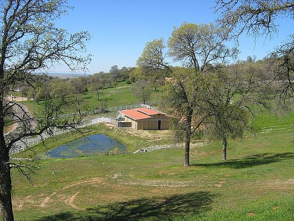 barn & pond from house