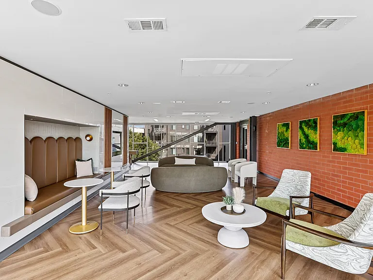 Clubroom with work from home spaces