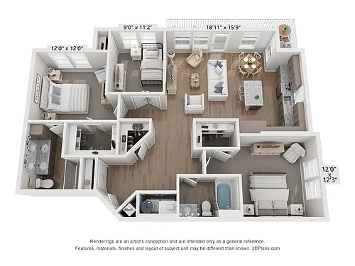 Floor plan C1 - Amethyst