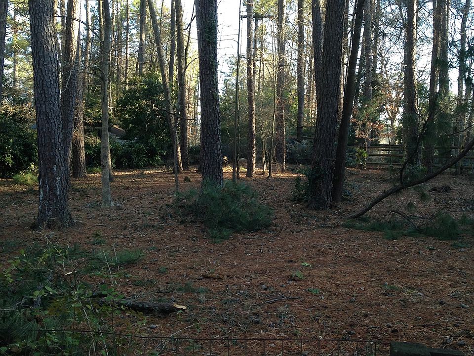 Fenced in backyard