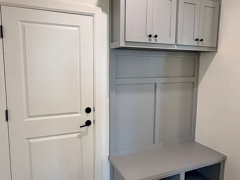 Garage Entry and Mud Bench