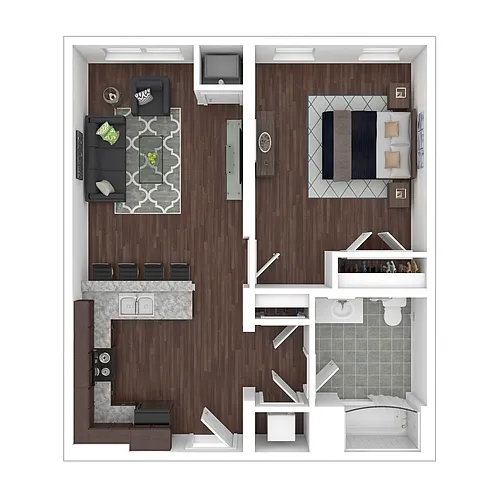 Floor plan One Bedroom