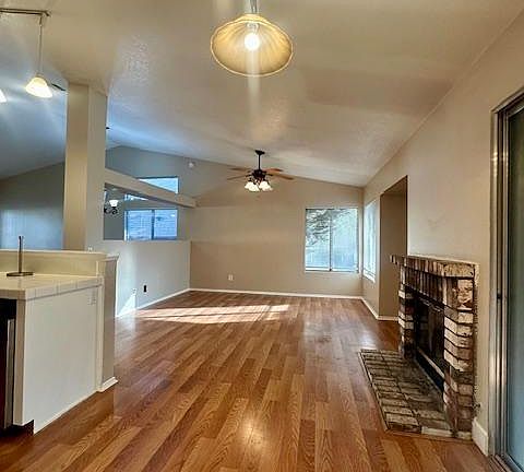 Family room with cozy fireplace