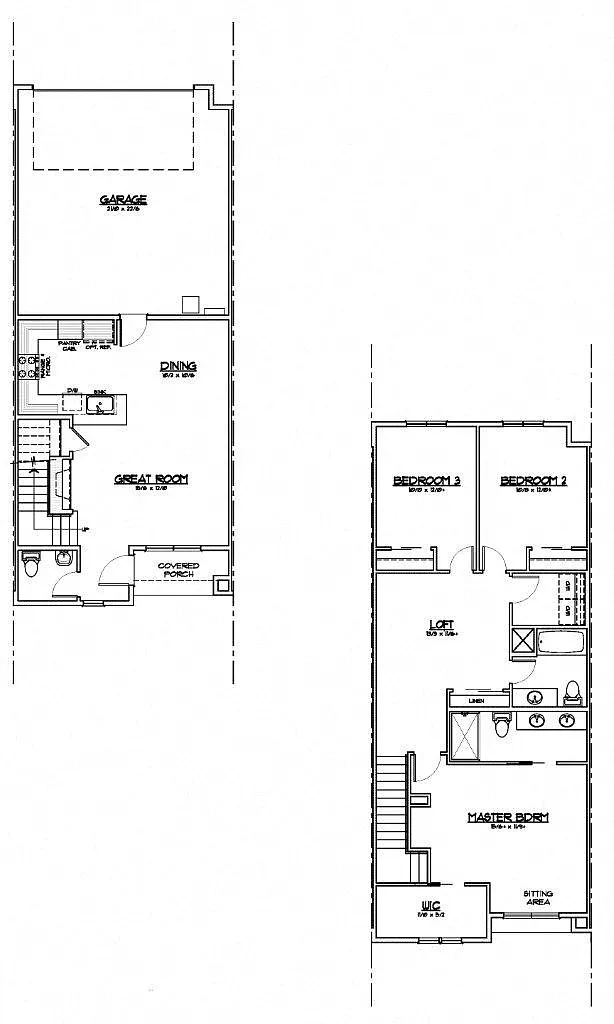 Floor plan Puckett - Townhome 3