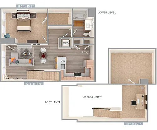 Floor plan A2L-A2LS-885-890