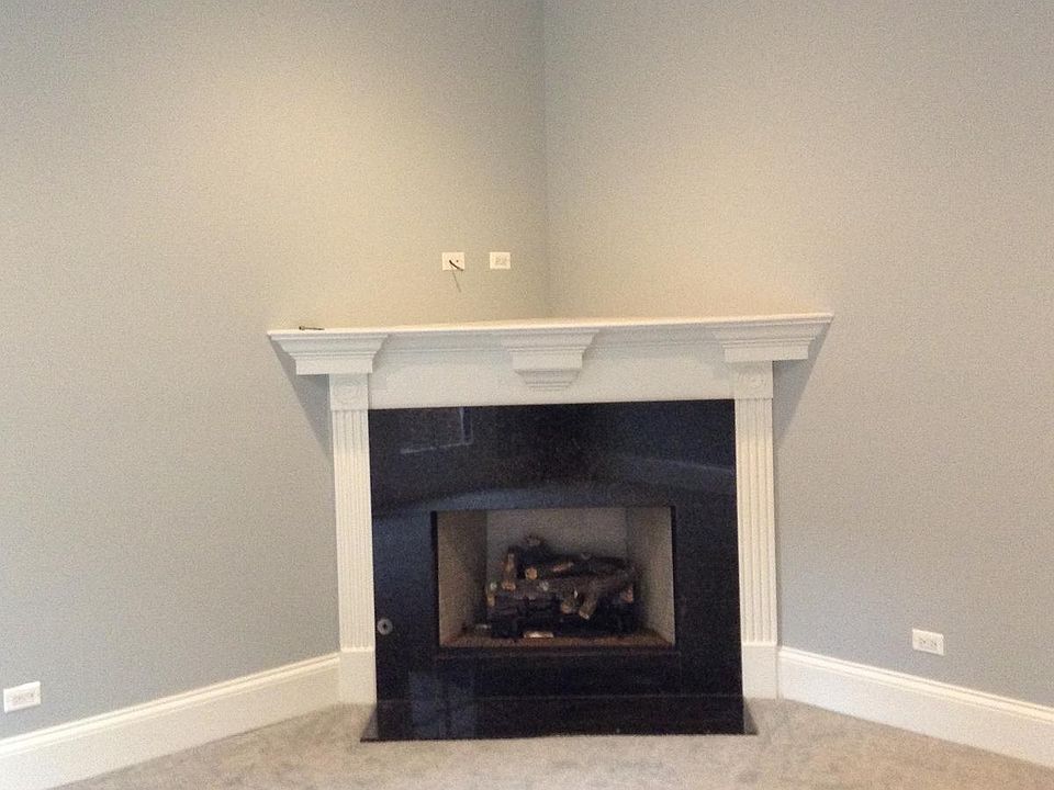 Lower level fireplace