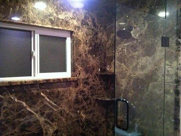 Marble shower / tub