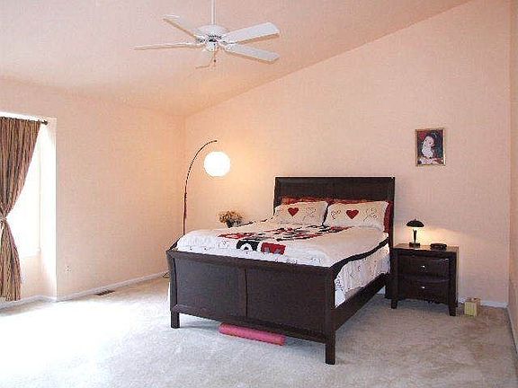 Master BR with vaulted ceiling