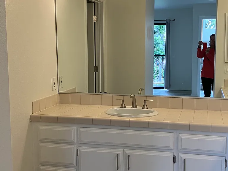 Master bath 1. Vanity separate from commode and tub/shower.