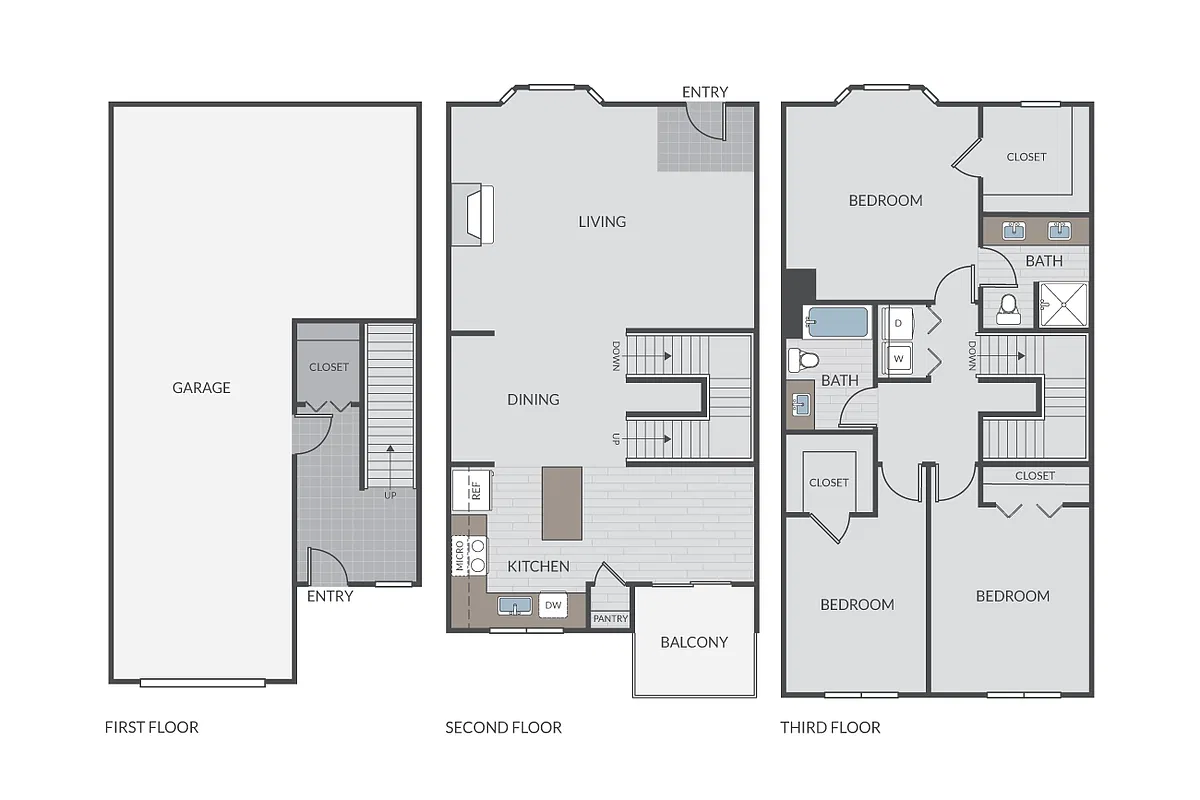 Floor plan Primrose Townhome
