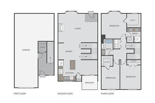 Floor plan Primrose Townhome