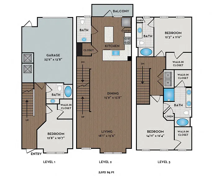 Floor plan Torrey Pines I - IV