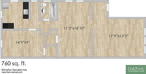Floor plan 730 Carpenter N &734 Carpenter S