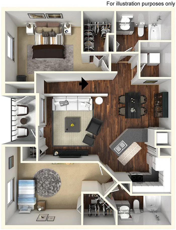 Floor plan 2C