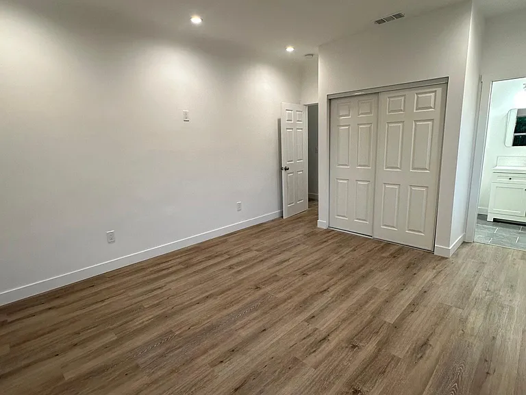 Master bedroom has 2 closets. This is the 1st closet.