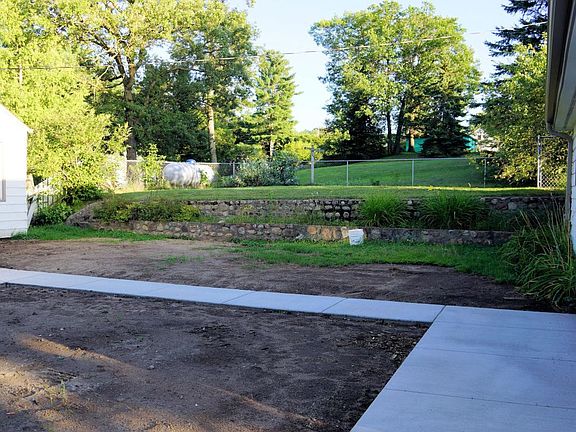 New sidewalk. New deck. Fenced yard. 