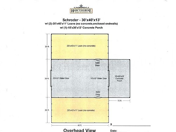 Measurements of Shop/Barn