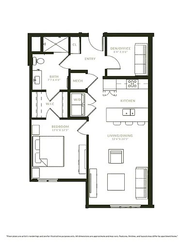 Floor plan A4 Den