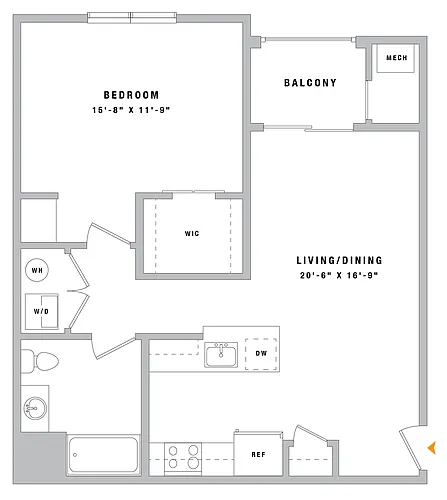 Floor plan 1B