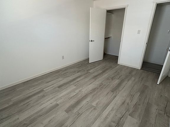Bedroom with walk in closet